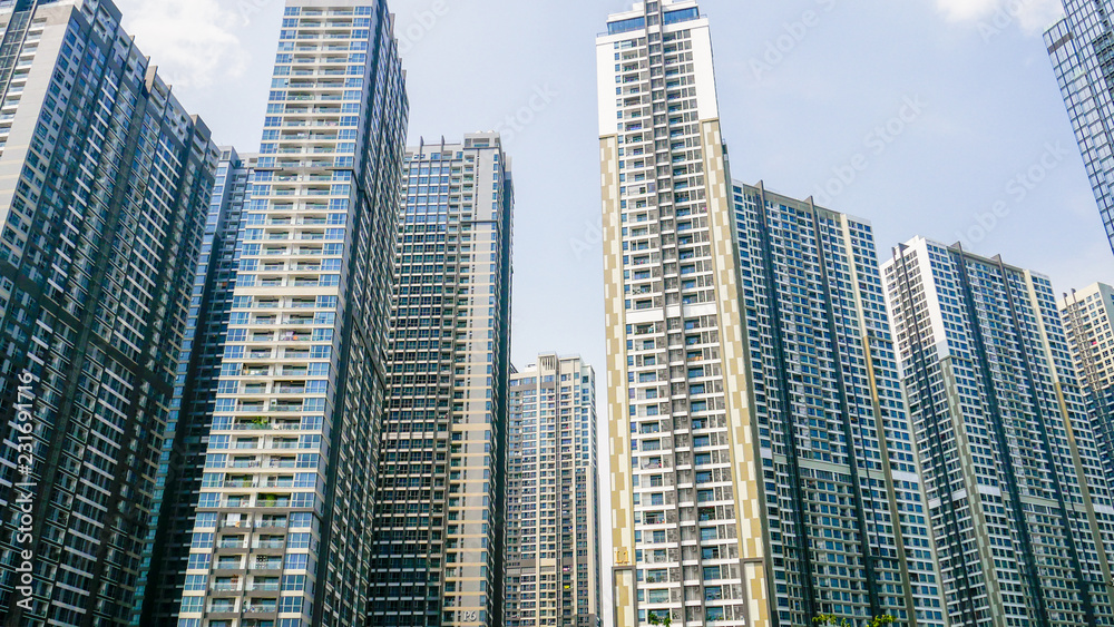 Residential District in Ho Chi Minh City, Vietnam