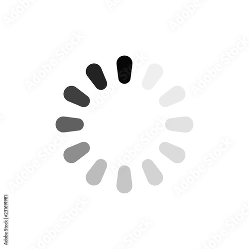 Set Loading icon. Download sign. Collection of simple web download. Vector.