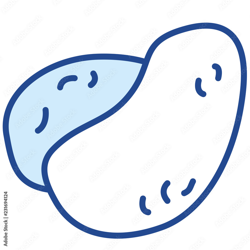 Kartoffel Vector Icon Illustration Kartoffel Vector Icon Illustration