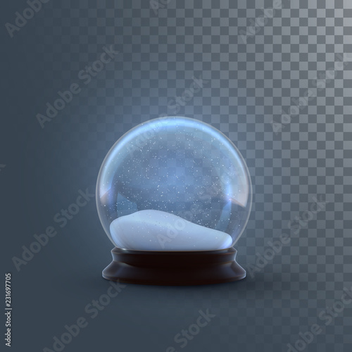 Christmas snow globe photo