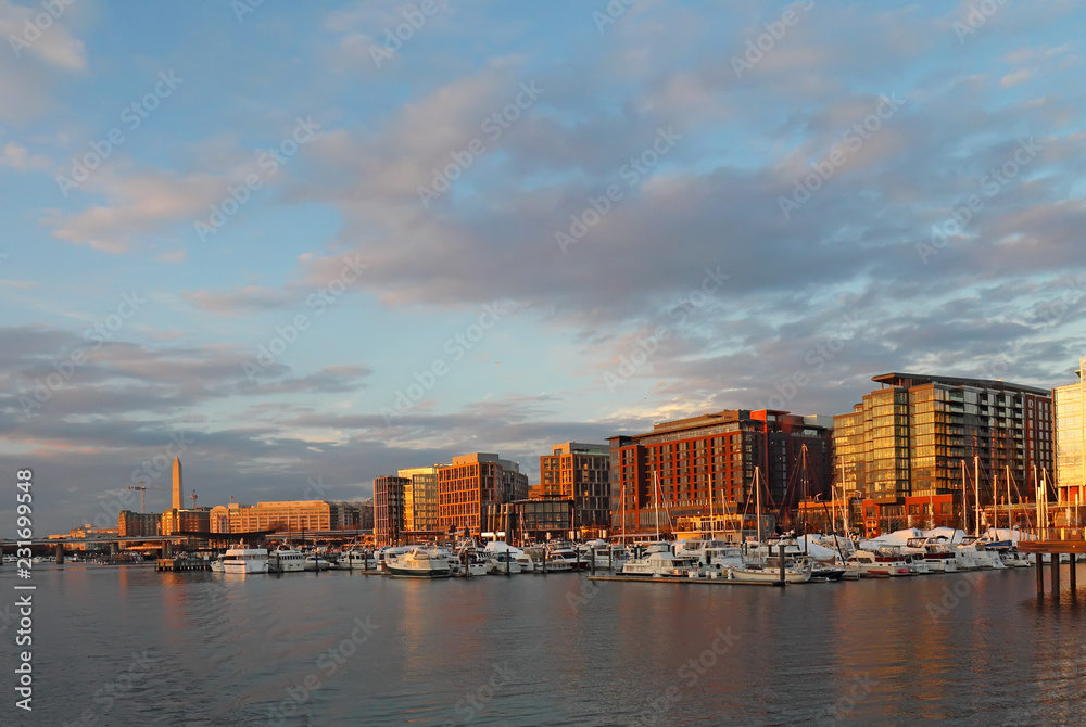 Boats and buildings at the DC Southwest Waterfront