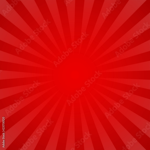Vector striped abstract background. Red unusual pattern similar to retro poster