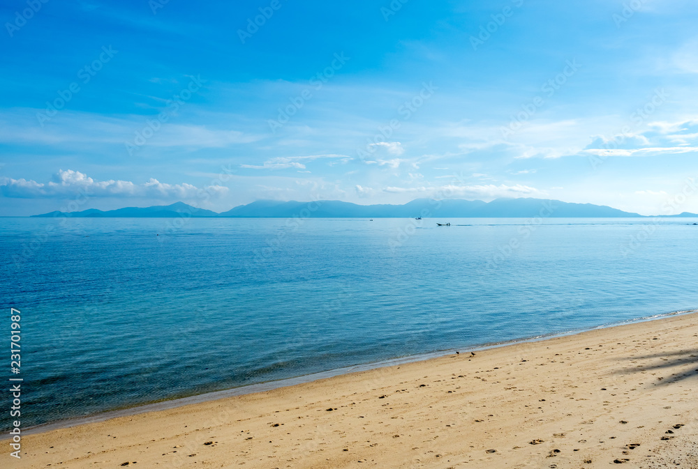 Seascape view of Samui island, Thailand Seascape view of Samui island, Thailand