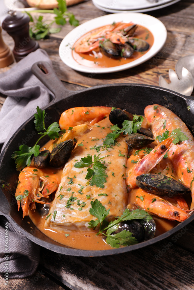 fish soup and sauce fish soup and sauce