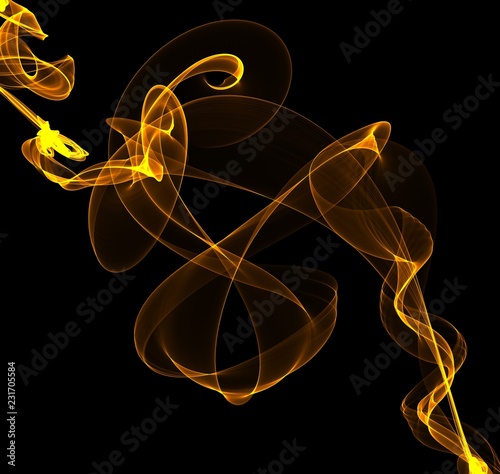 abstract colorful twisted waves