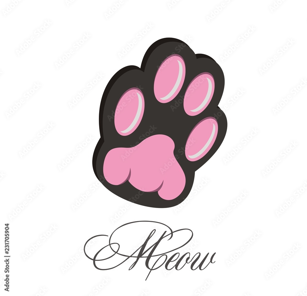 Paw icon. Paw symbol for your design Paw icon. Paw symbol for your design