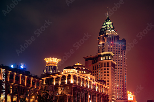 Shanghai Bund night photo