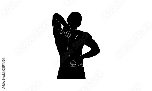back pain silhouette