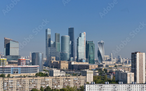 skyscrapers of Moscow City and surroundings