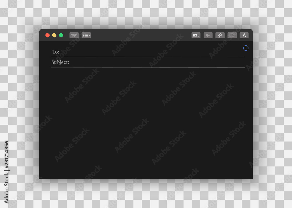 E-mail blank template internet mail frame interface for mail message, mail message on a transparent background. E-mail blank template internet mail frame interface for mail message, mail message on a transparent background.
