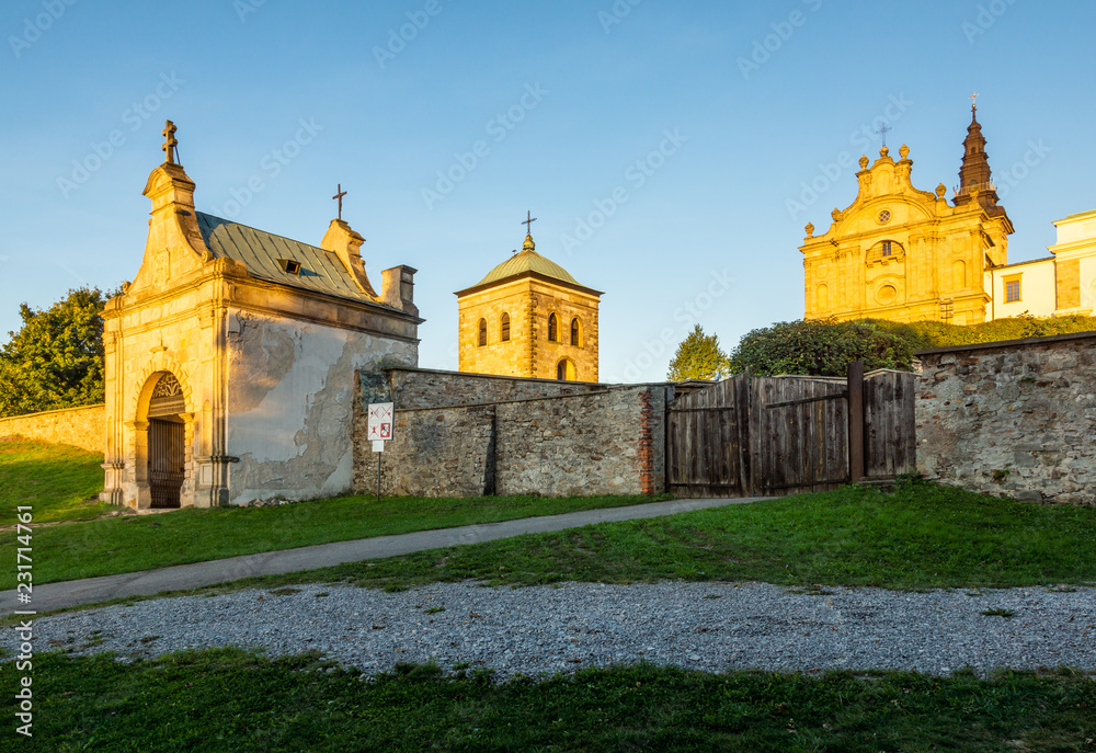 Basilica and monastery on the Holy Cross (Lysa Gora) in Swietokrzyskie mountains, Poland