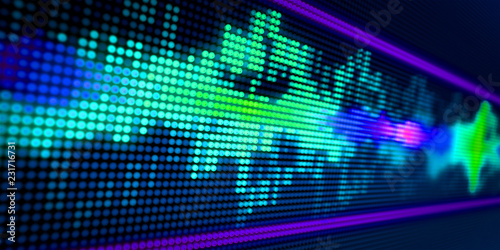 Wallpaper Mural Abstract background audio spectrum Torontodigital.ca