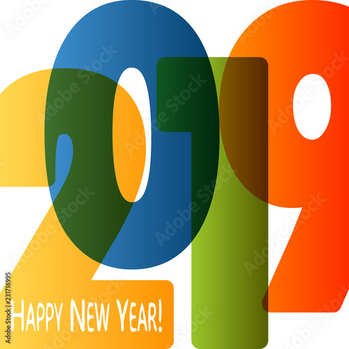 Happy New Year 2019 background