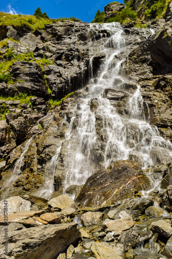 Fototapeta premium Balea Waterfall, Transfagarasan road.