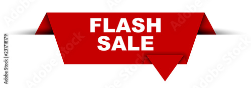 red vector banner flash sale