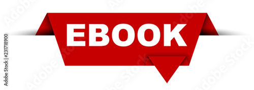 red vector banner ebook