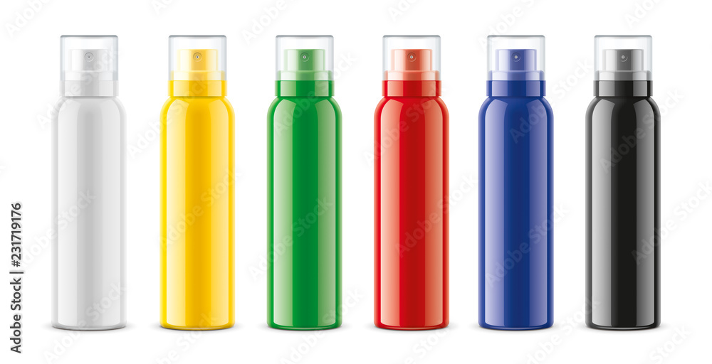 Sprayer bottles mockups set Sprayer bottles mockups set
