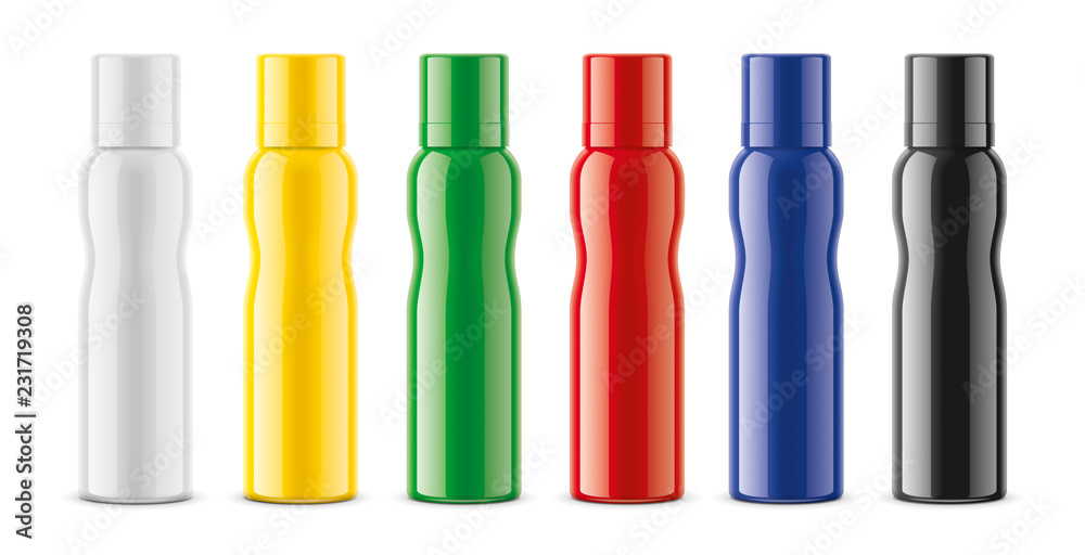 Sprayer bottles mockups set Sprayer bottles mockups set