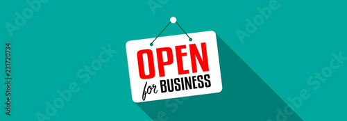 Open for business