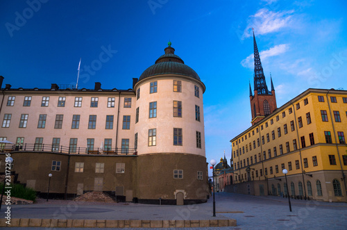 Typical sweden gothic colorful buildings, Stockholm, Sweden