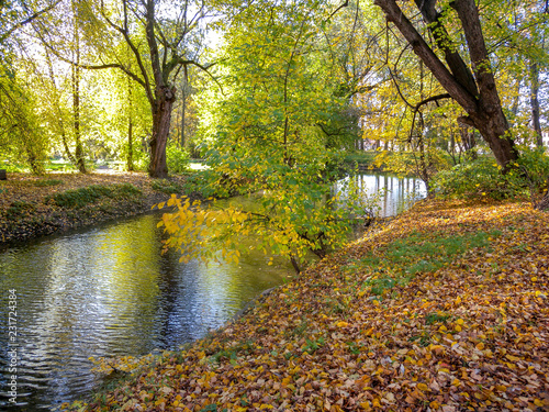 beautiful place in the Park in autumn