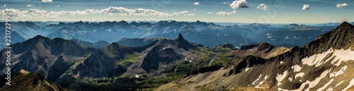 Obraz na płótnie San Juan Mountains located near Telluride, Colorado Rocky Mountains. Featured is Lizardhead Peak, taken from the summit of Gladstone Peak w salonie