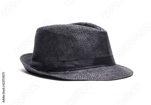 Black hat isolated on a white background