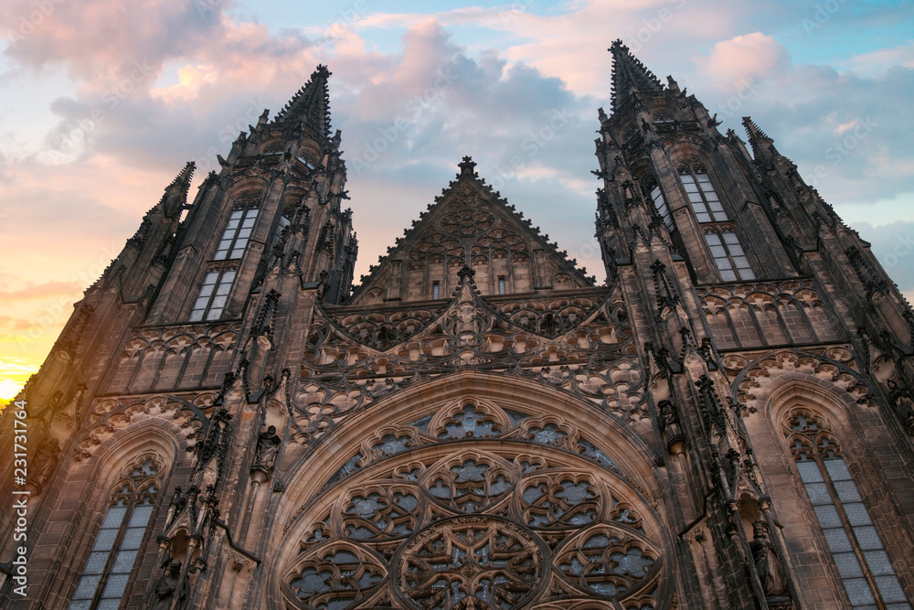 Fototapeta premium Prague under sunlight.