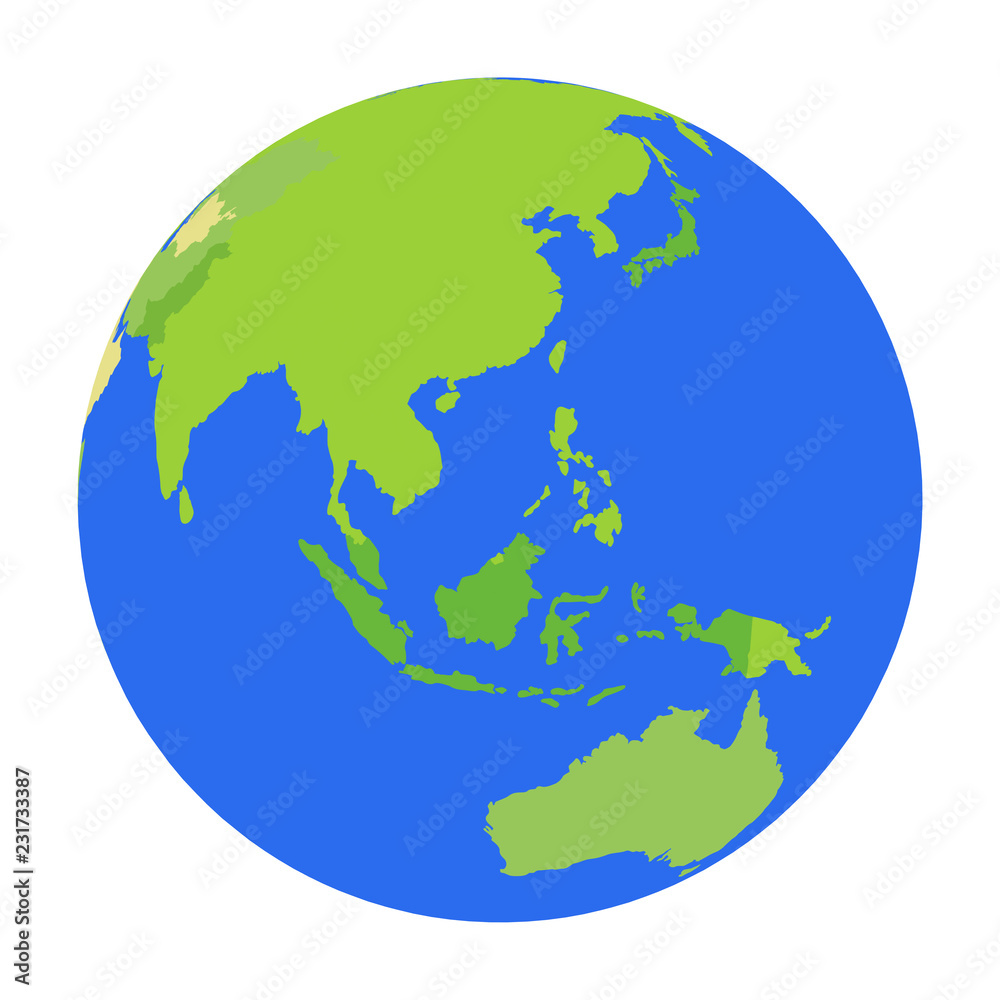 Asia and Australia Asia and Australia