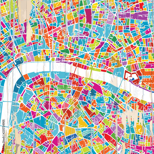London Colorful map