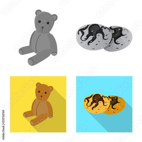 Vector illustration of dreams and night logo. Collection of dreams and bedroom vector icon for stock.