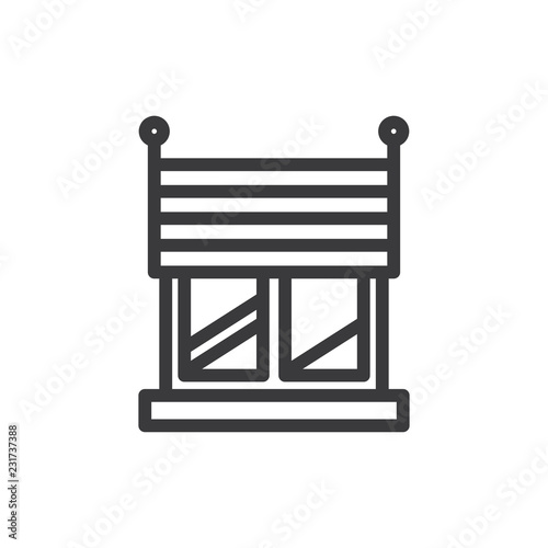 Blinds vector icon