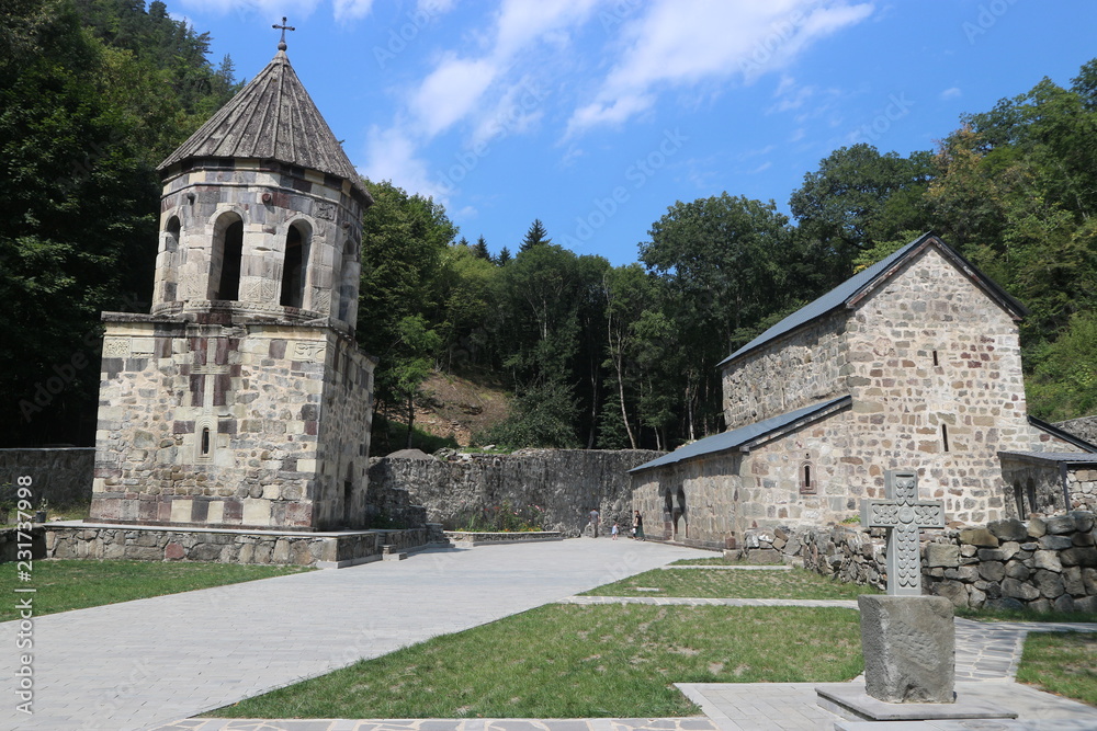 Green Monastery (Chitakhevi St. George) located near the town of Borjomi in Georgia