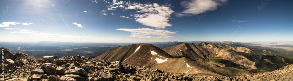 View from Culebra Peak, a Colorado Rocky Mountain 