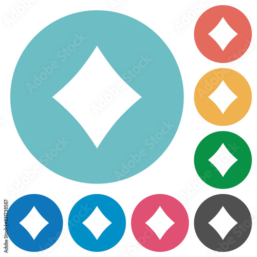 Diamond card symbol flat round icons Free Download Diamond card symbol flat round icons - GFXLoad