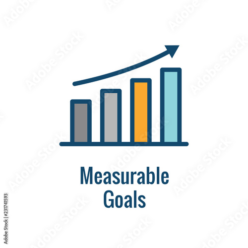 2019 SMART Goals Vector graphic with Smart goal keywords