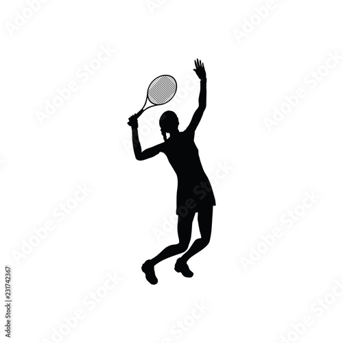 Tennis silhouette © Konovalov Pavel