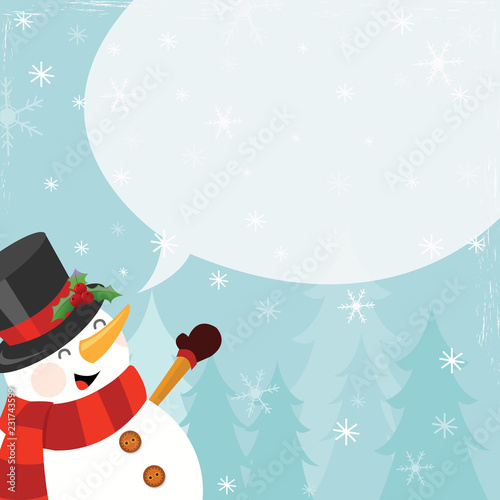 Snowman Greeting Card