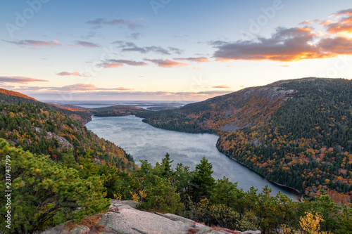 Jordan Lake at Acadia NP in the Fall photo