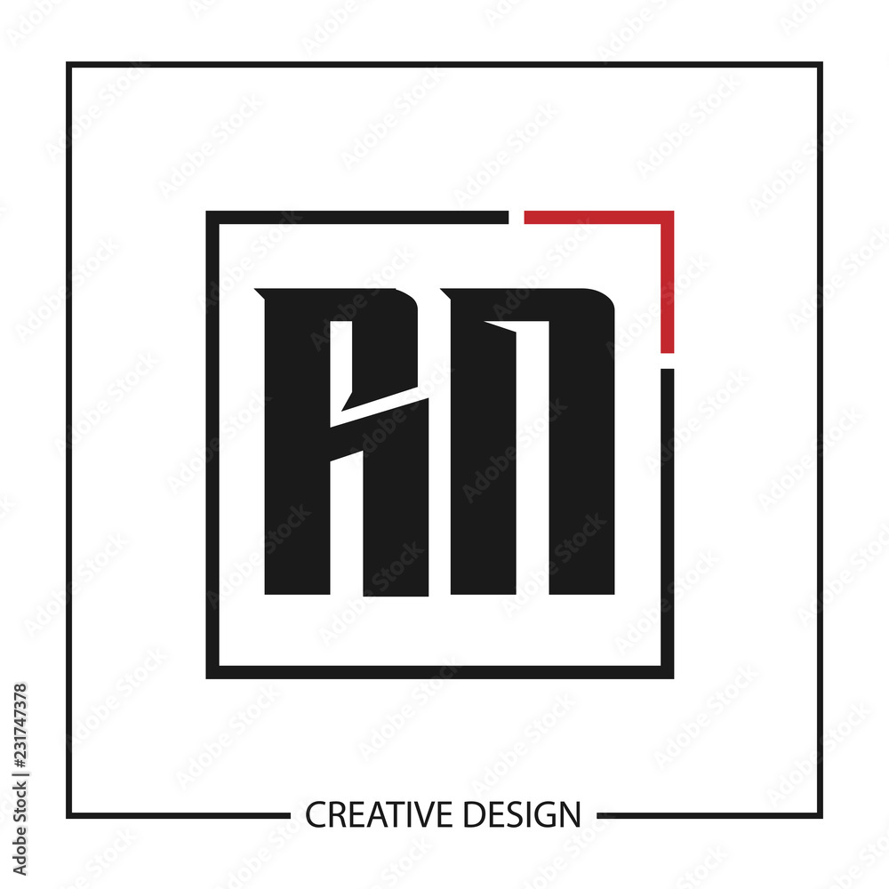Initial Letter RN Logo Template Design Vector Illustration Initial Letter RN Logo Template Design Vector Illustration