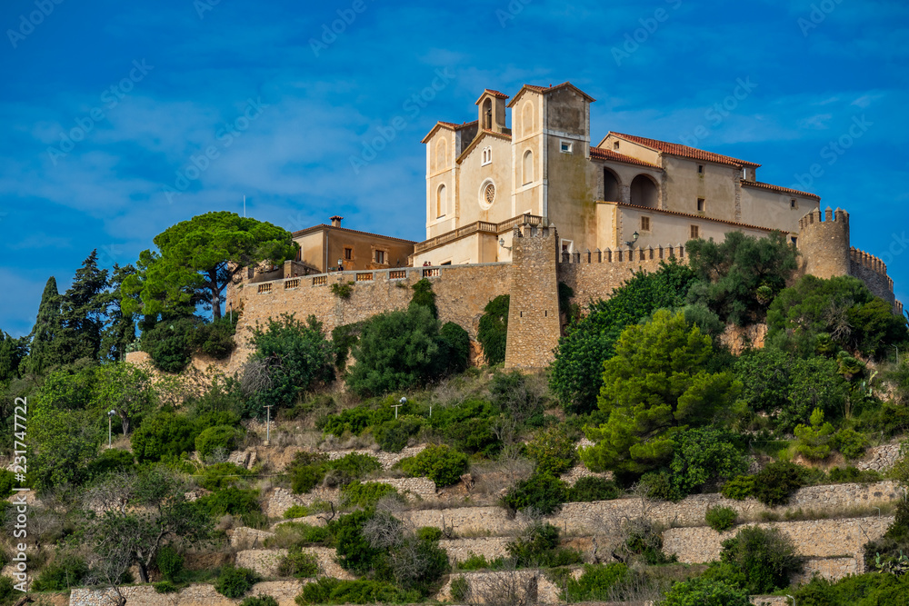 pilgrimage church of Sant Salvador or Santuari de Sant Salvador, Artà, Mallorca, Balearic Islands, Spain