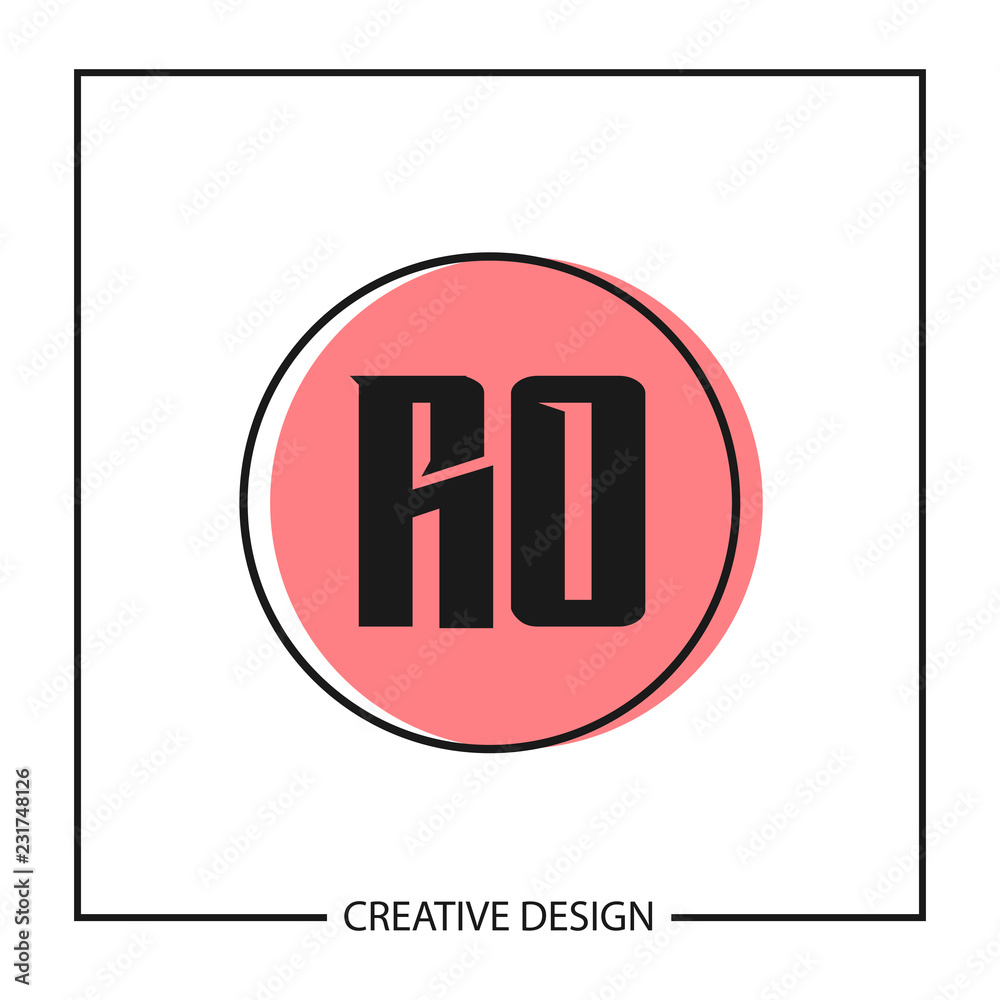 Initial Letter RO Logo Template Design Vector Illustration Initial Letter RO Logo Template Design Vector Illustration