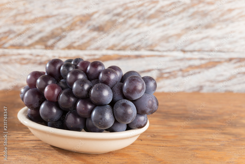 bunch of grapes for red wine on the table bunch of grapes for red wine on the table