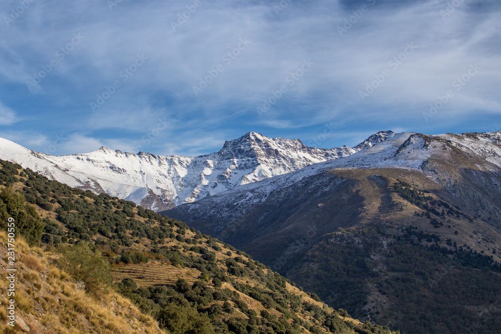 Sierra Nevada vista desde el norte Sierra Nevada vista desde el norte