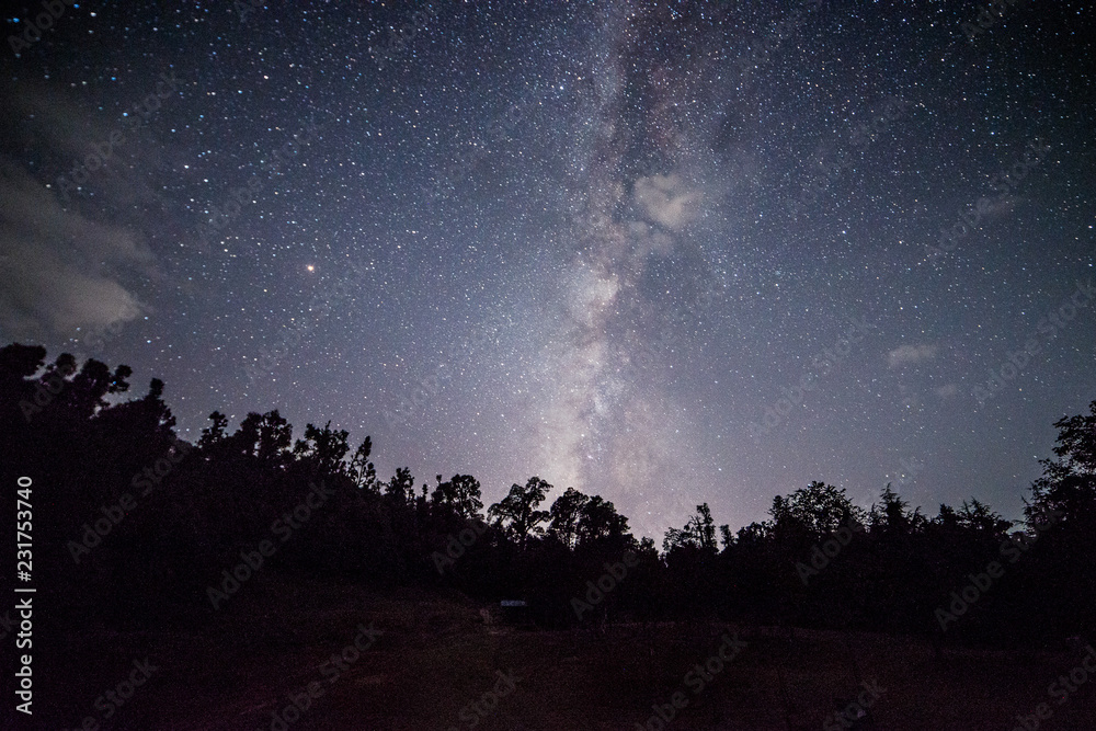 Chopta - Uttrakhand, india, October 10 2018, Milkyway at Deoria tal