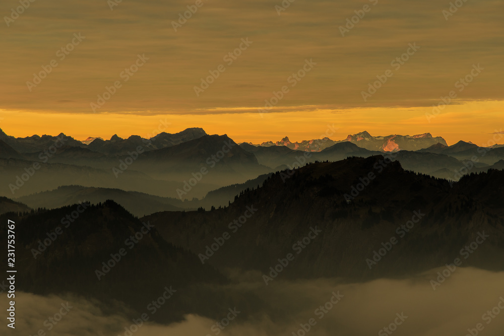 Fototapeta premium Zwei Länderblick