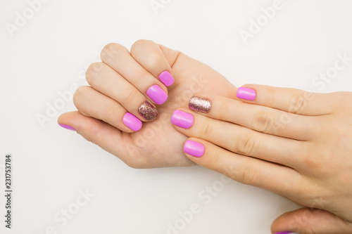 Nails . Manicure, pedicure beauty salon concept.