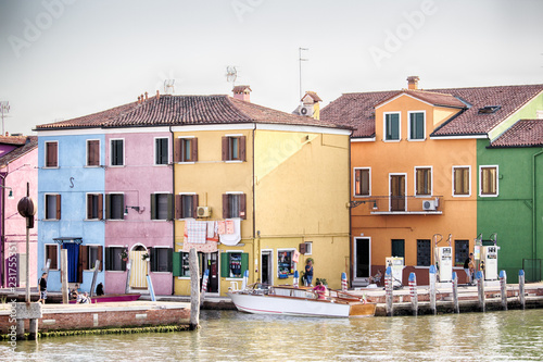 Le case colorate di Burano, Venezia