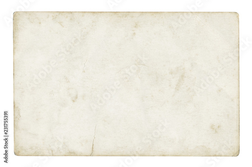 Vintage paper background isolated - (clipping path included)