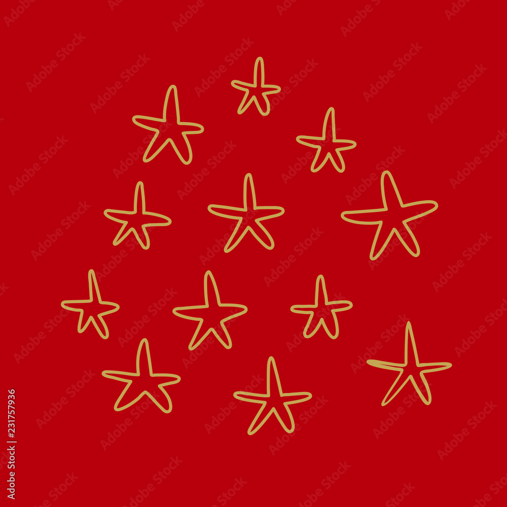 Hand drawn doodle stars, vector collection Hand drawn doodle stars, vector collection